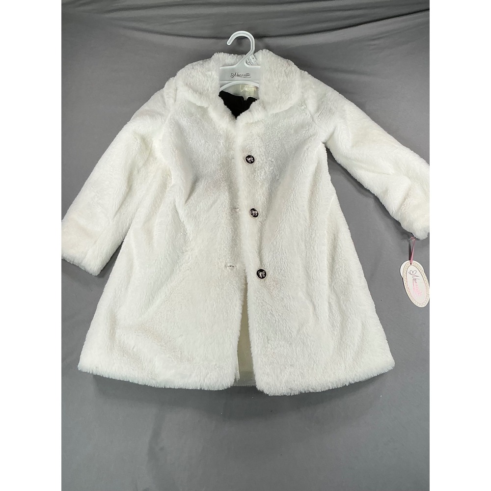 NWT Lovely 5T Nanette Faux Fur Coat and Stunning Winter Dress